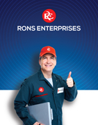 Rons Enterprises product catalogue — ironer belts, Thermopatch parts and flatwork ironer consumables